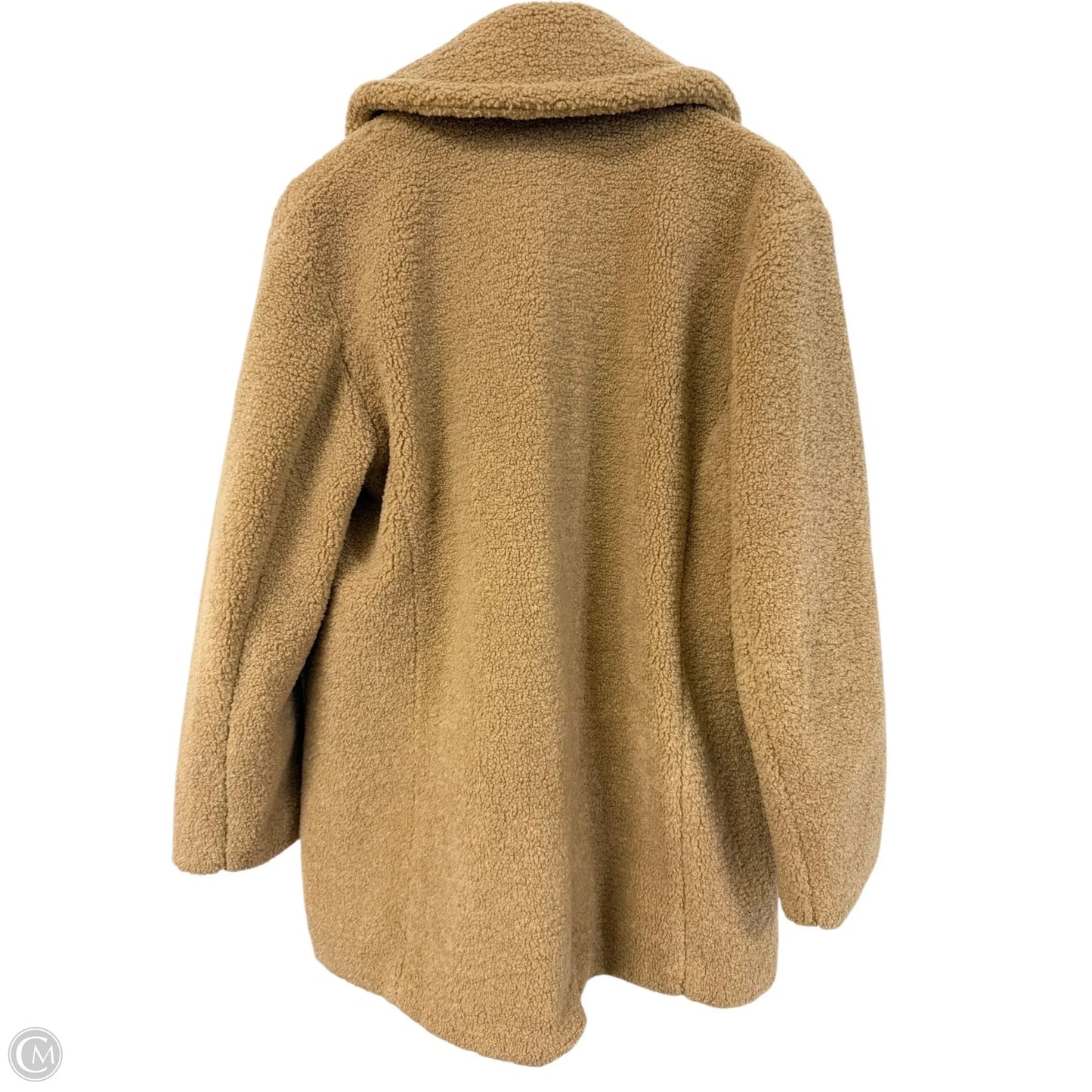 Coat Faux Fur & Sherpa By Kensie In Tan, Size: M