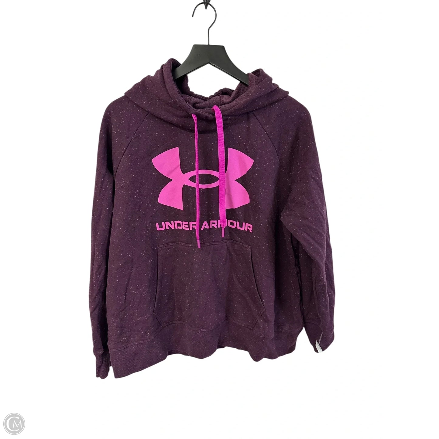 Sweatshirt Hoodie By Under Armour In Purple, Size: 1x