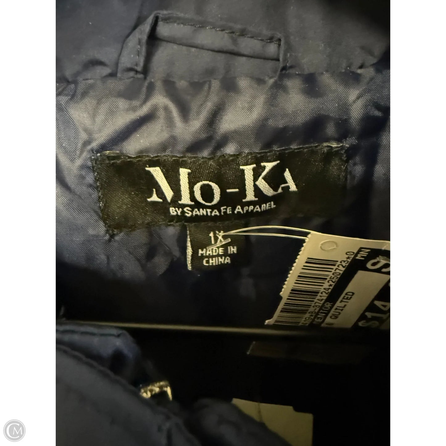 Vest Puffer & Quilted By Clothes Mentor In Blue, Size: 1x