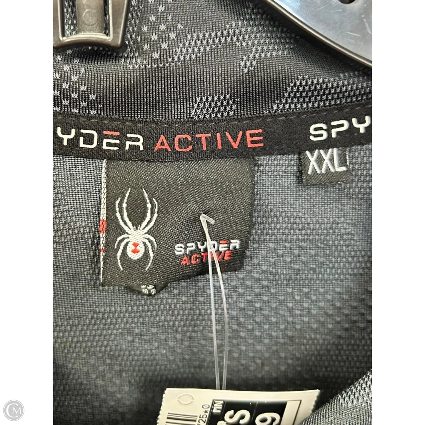 Athletic Top Long Sleeve Crewneck By Spyder In Grey, Size: Xxl