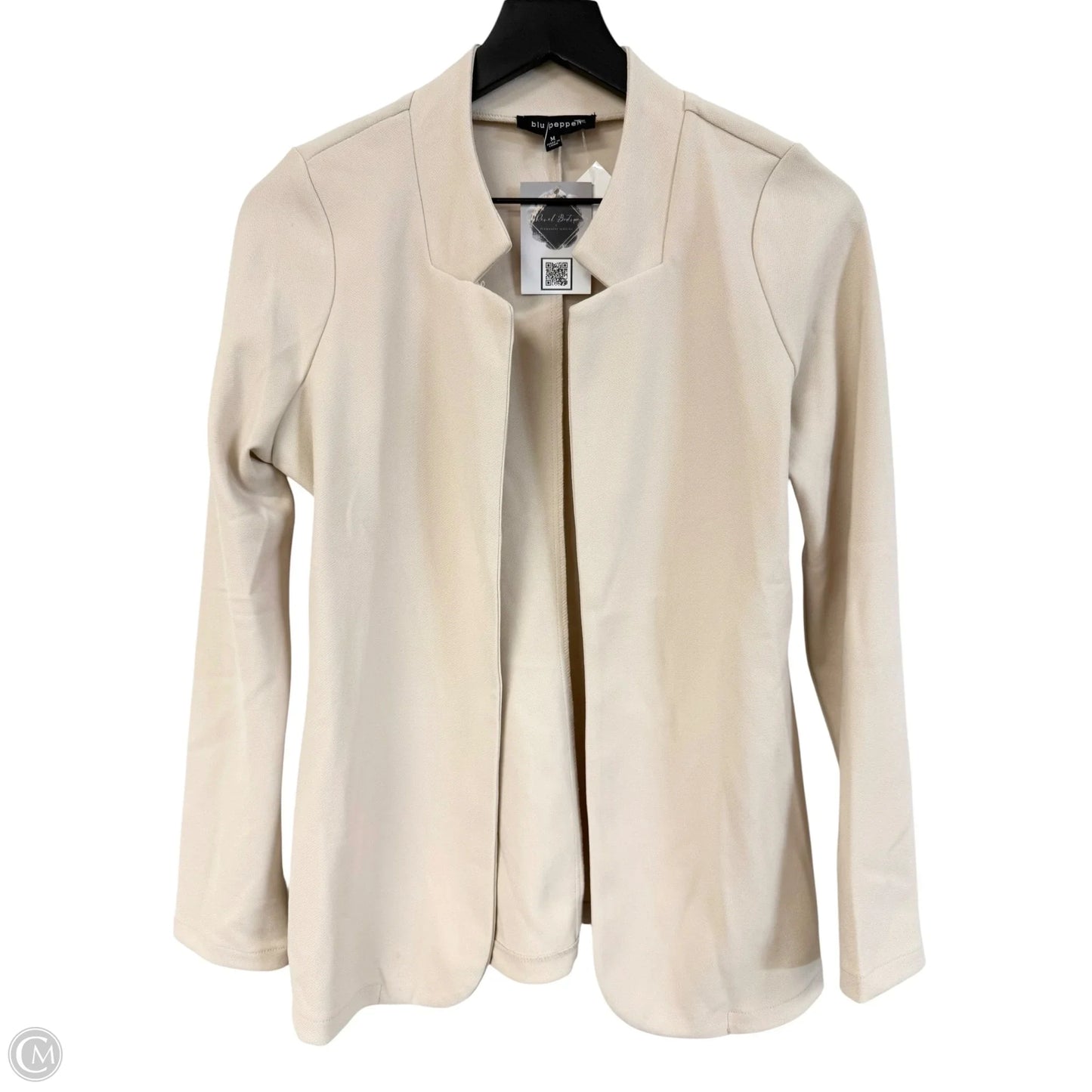 Blazer By Blu Pepper In Tan, Size: M