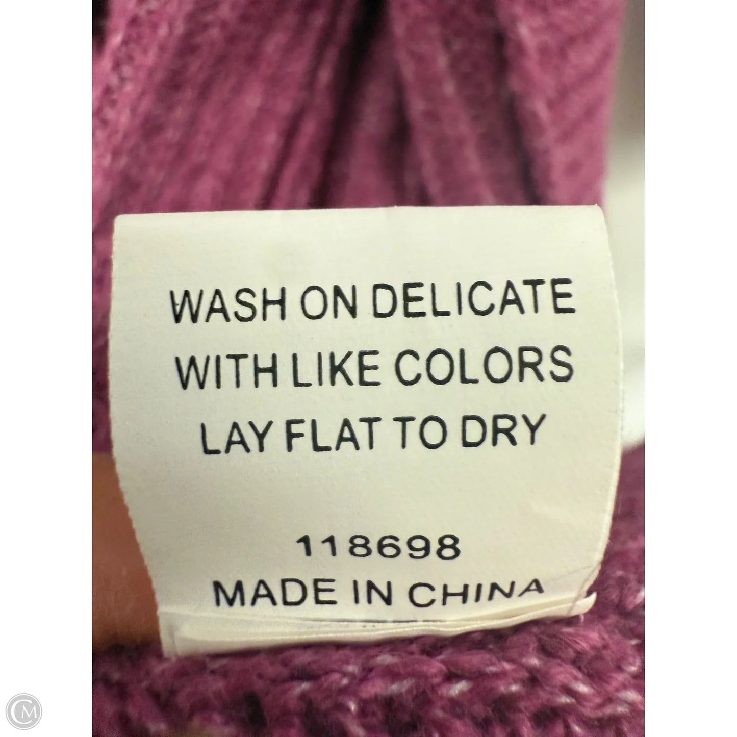 Sweater Cardigan By Cmc In Purple, Size: S