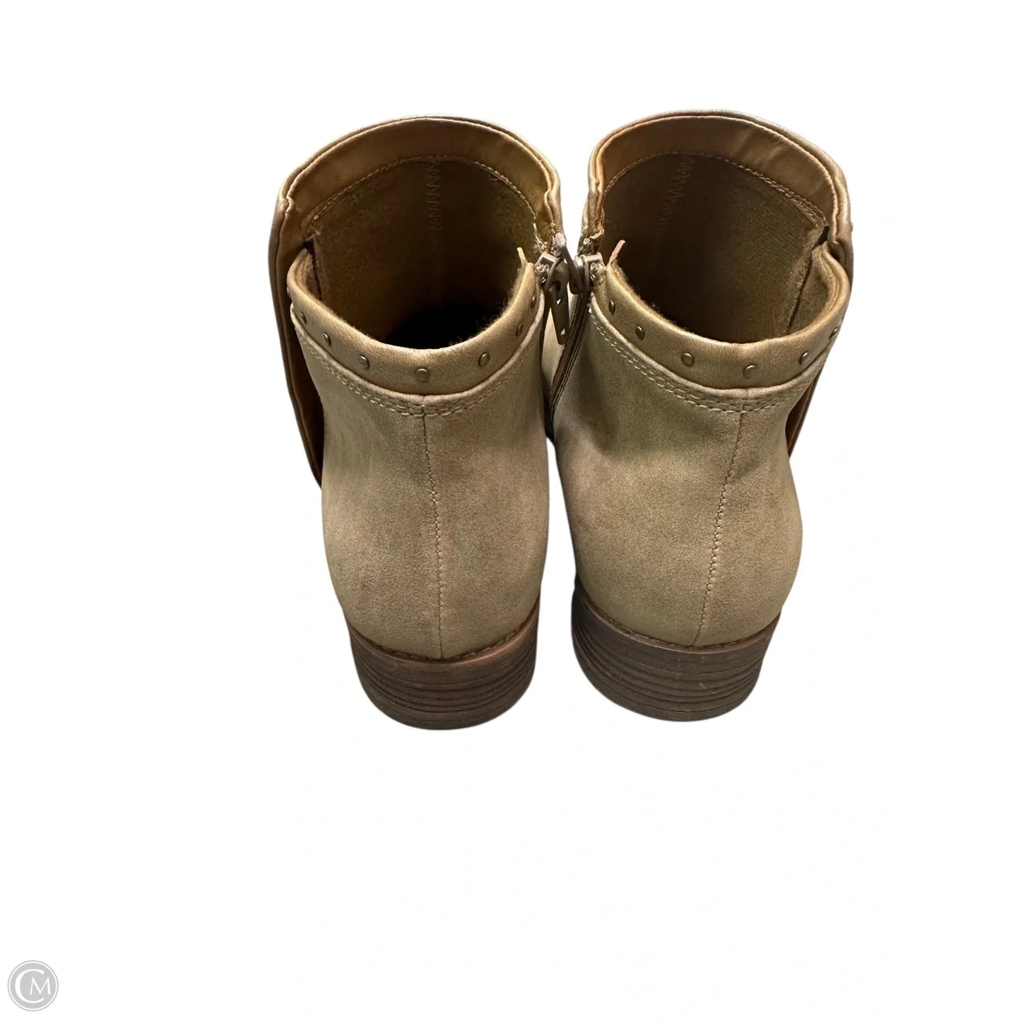 Boots Ankle Flats By Sofft In Taupe, Size: 9.5
