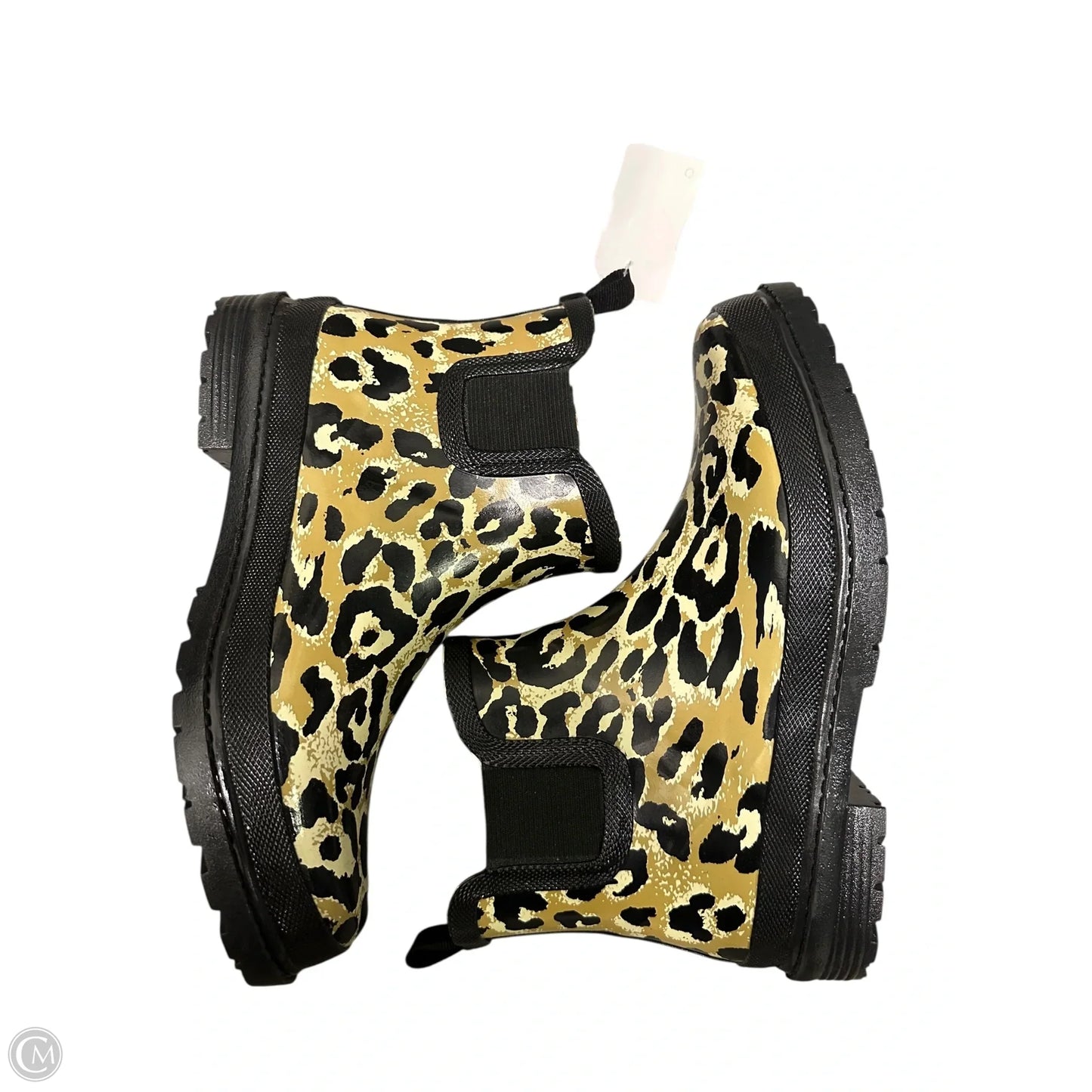 Boots Ankle Flats By Cme In Animal Print, Size: 8