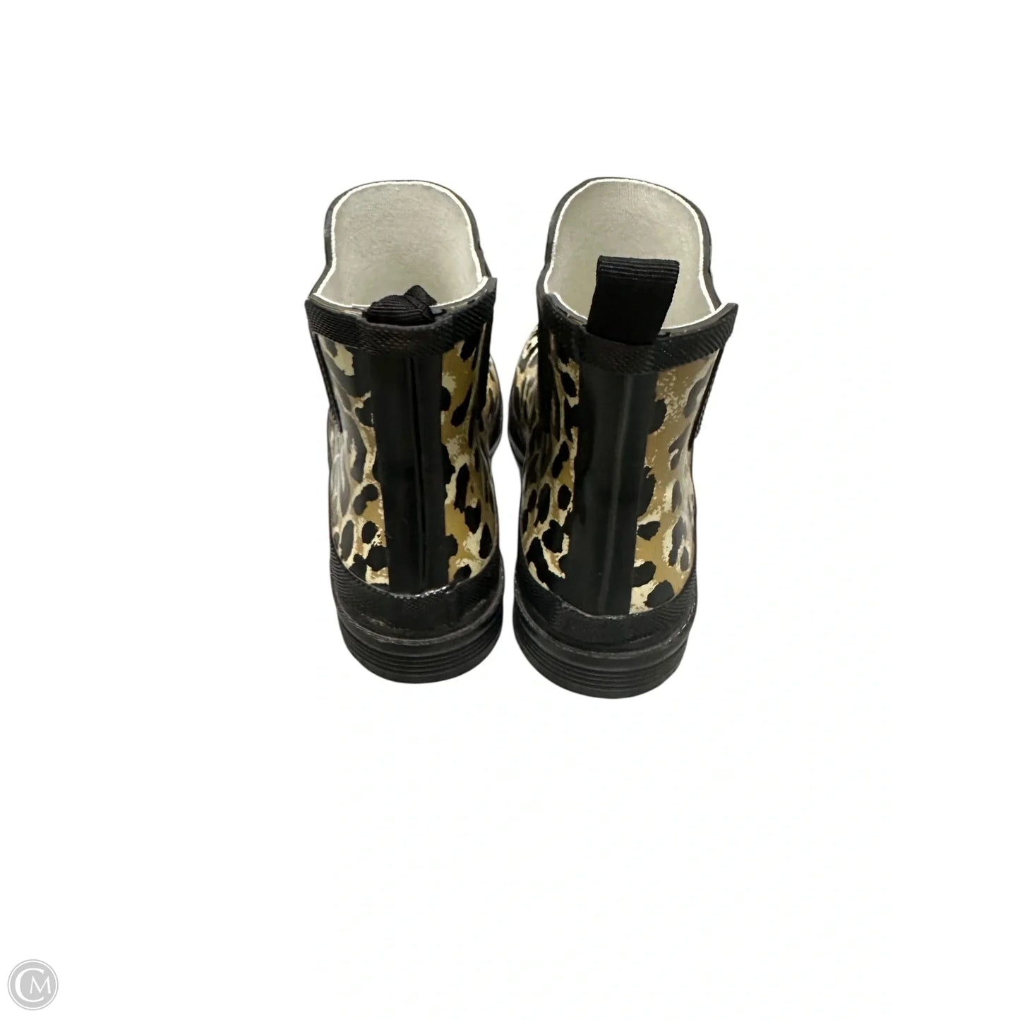 Boots Ankle Flats By Cme In Animal Print, Size: 8