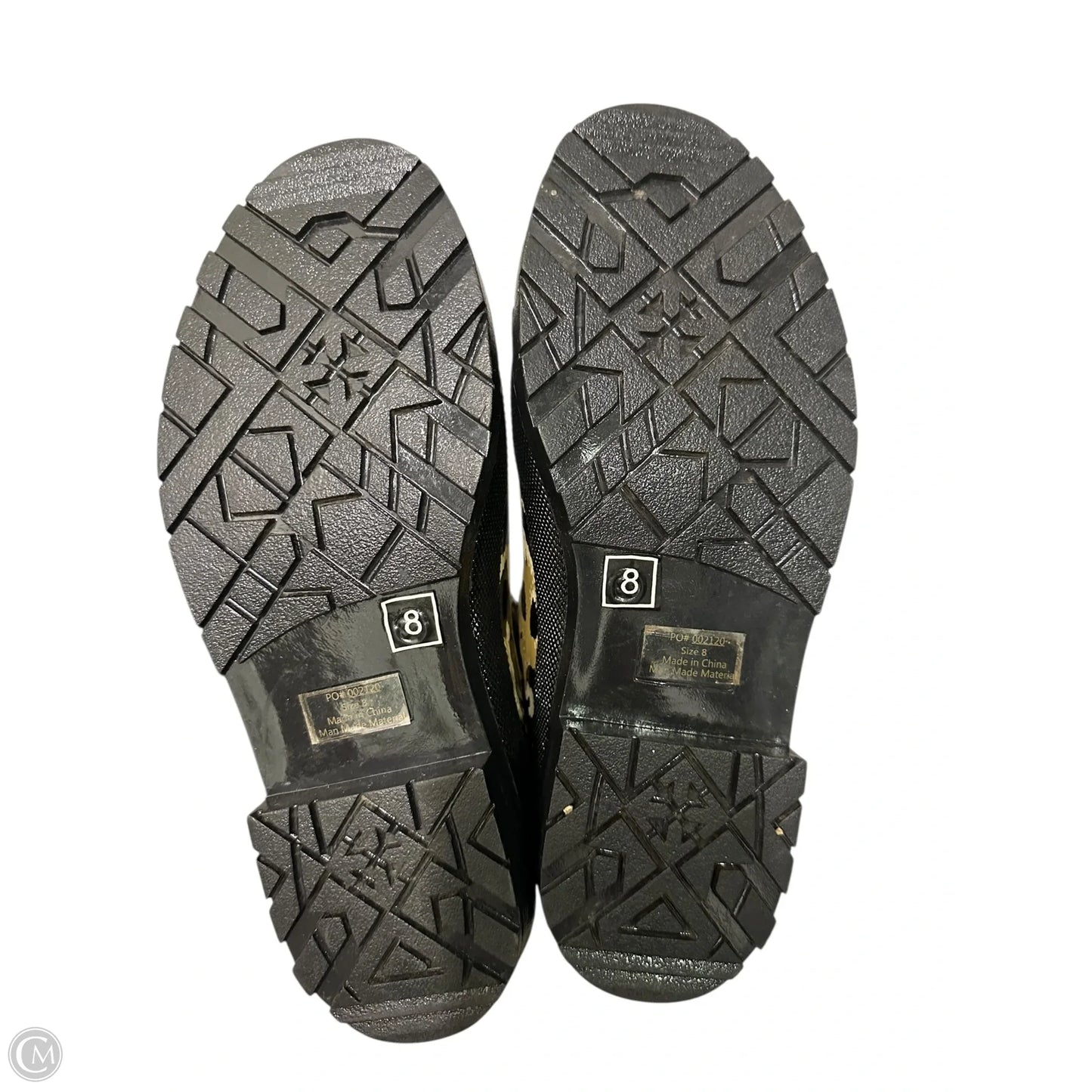 Boots Ankle Flats By Cme In Animal Print, Size: 8
