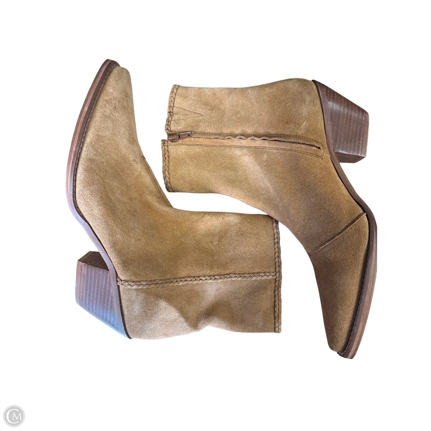 Boots Ankle Flats By Cmc In Brown, Size: 7