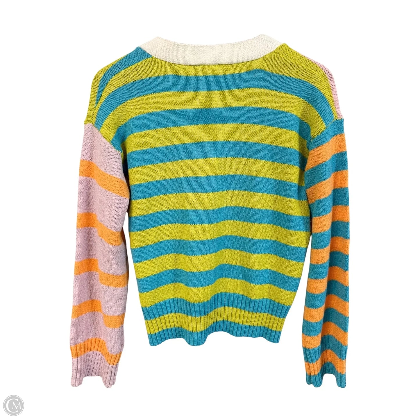 Sweater Cardigan By Clothes Mentor In Multi-colored, Size: S