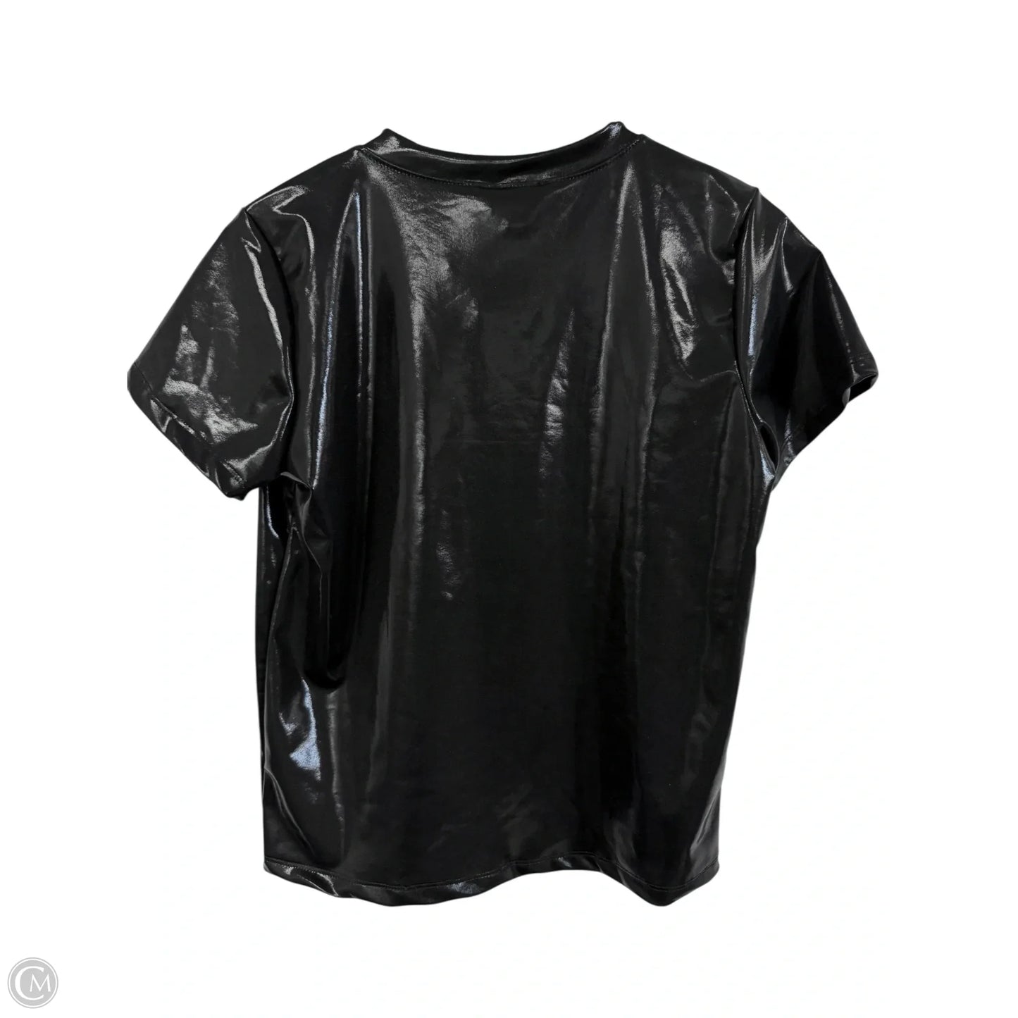 Top Short Sleeve By Clothes Mentor In Black, Size: S