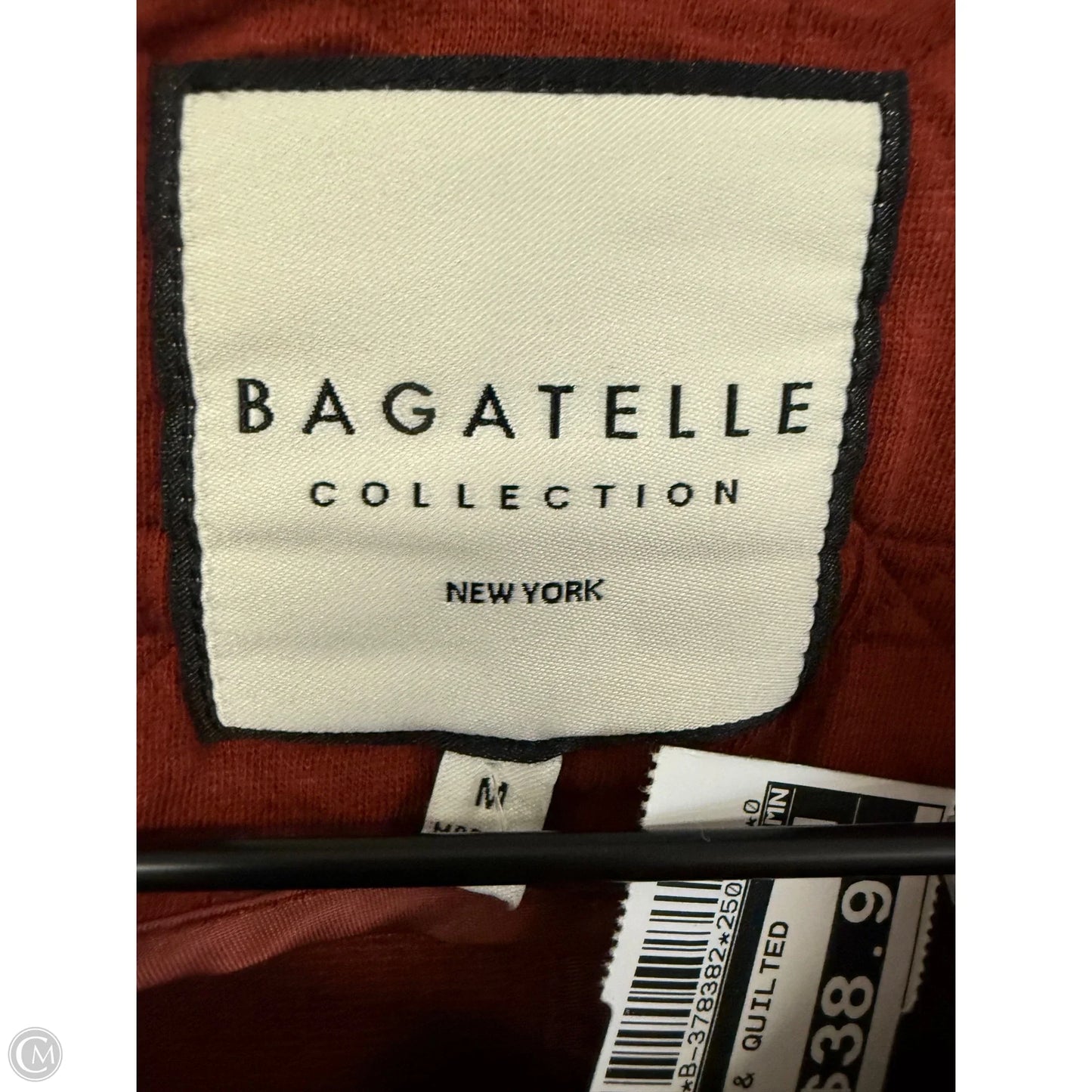 Jacket Puffer & Quilted By Bagatelle In Orange, Size: M