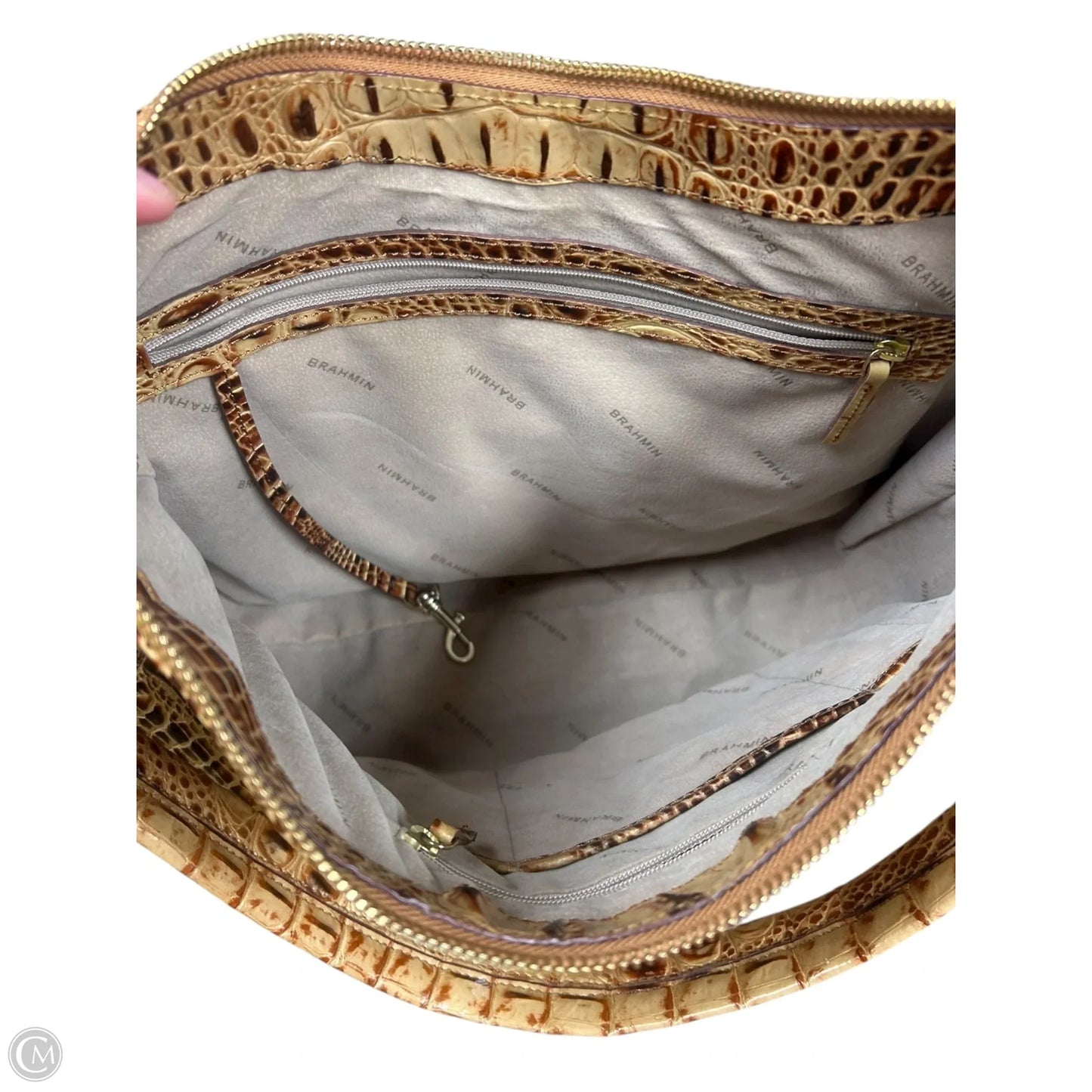 Handbag Designer By Brahmin, Size: Medium