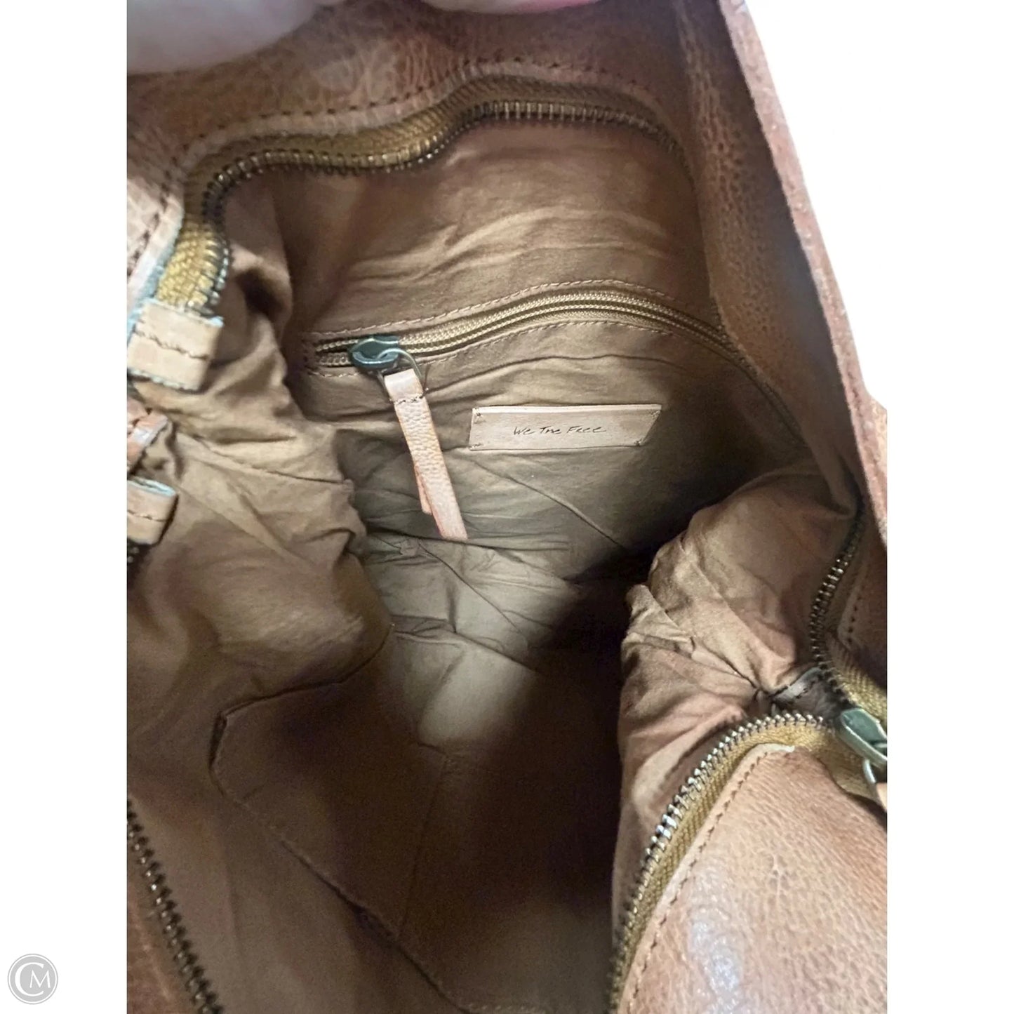 Handbag Leather By We The Free, Size: Medium