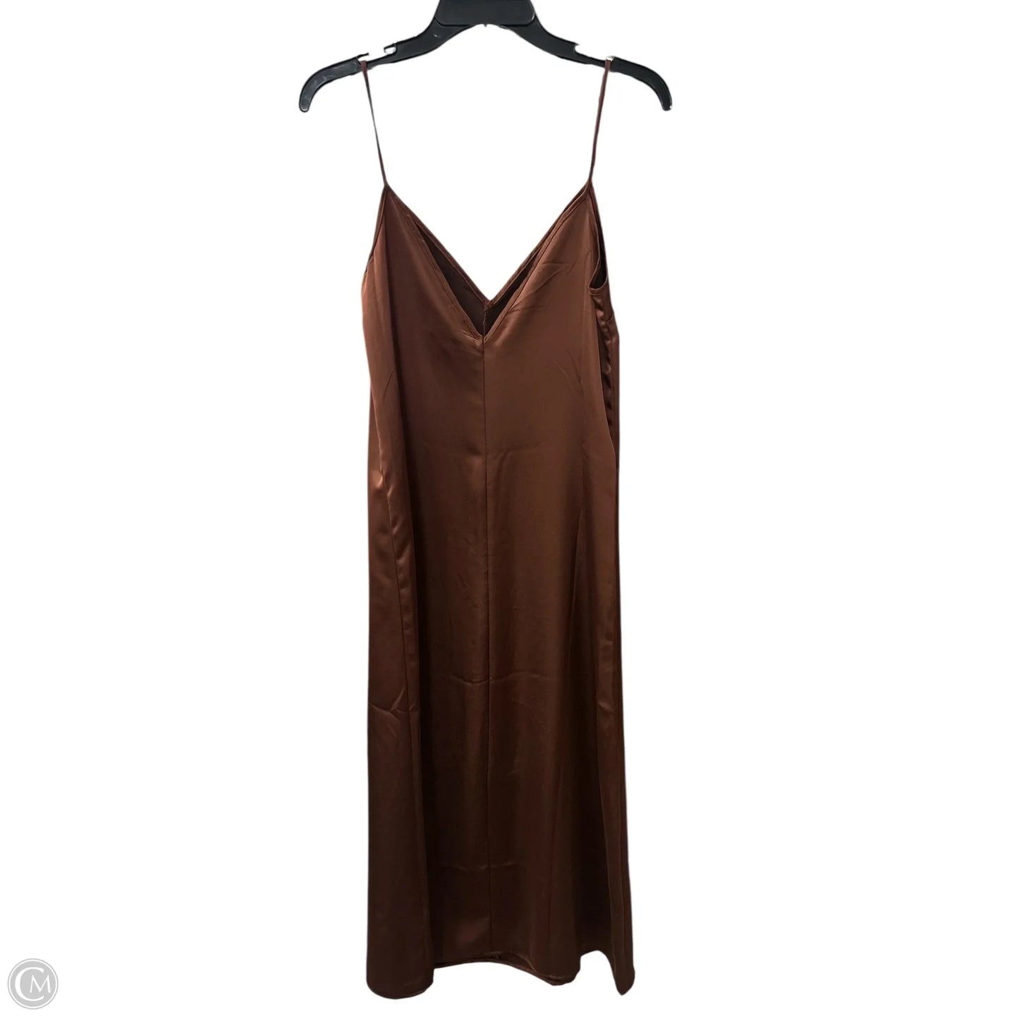 Dress Casual Midi By H&m In Brown, Size: Xs