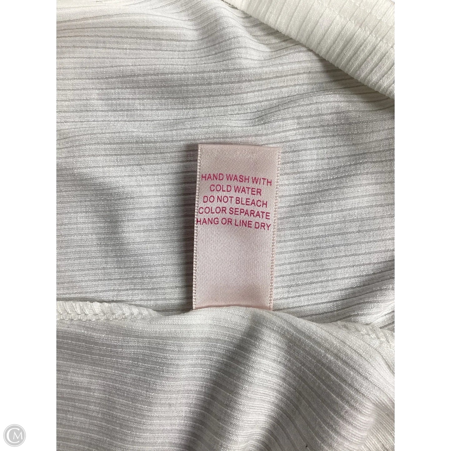 Top Long Sleeve By Cmc In White, Size: S