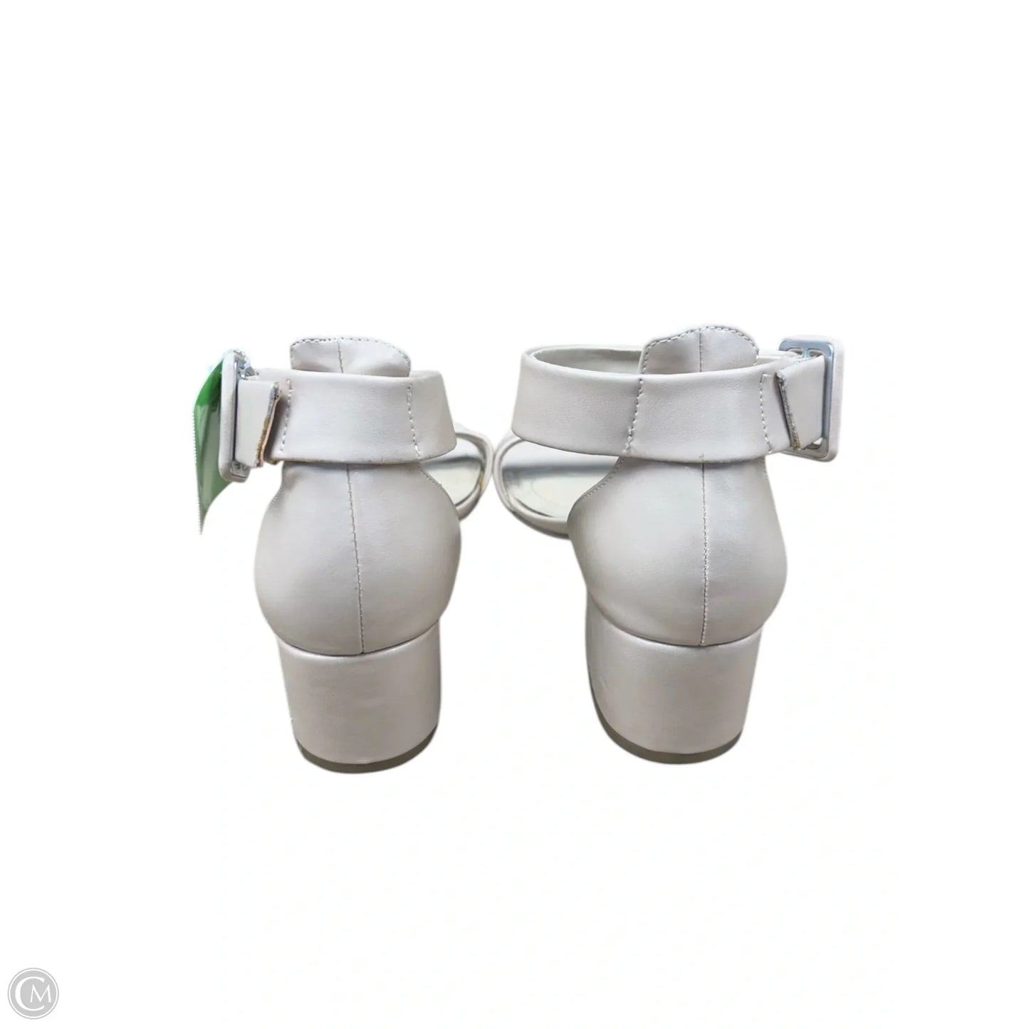 Sandals Heels Block By Clothes Mentor In Tan, Size: 8.5