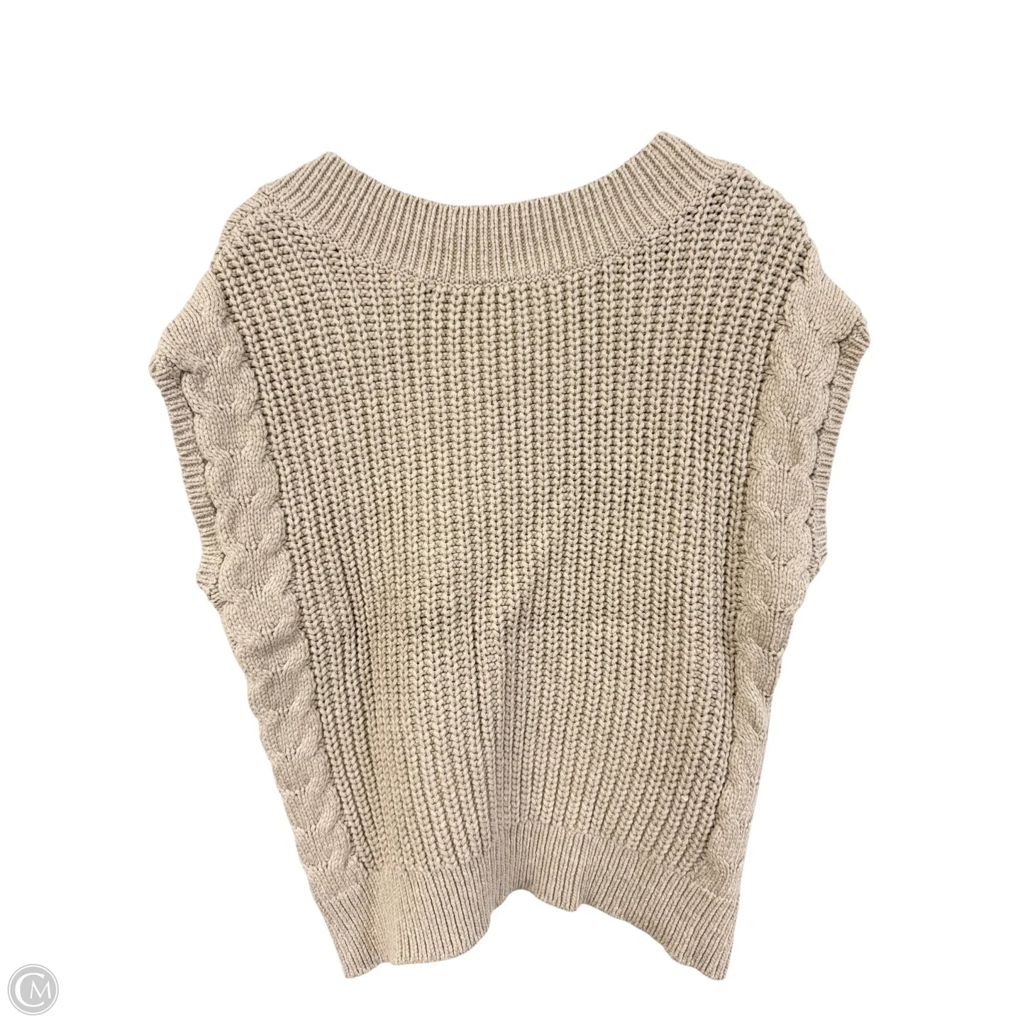 Vest Sweater By Coldwater Creek In Ivory, Size: Sp