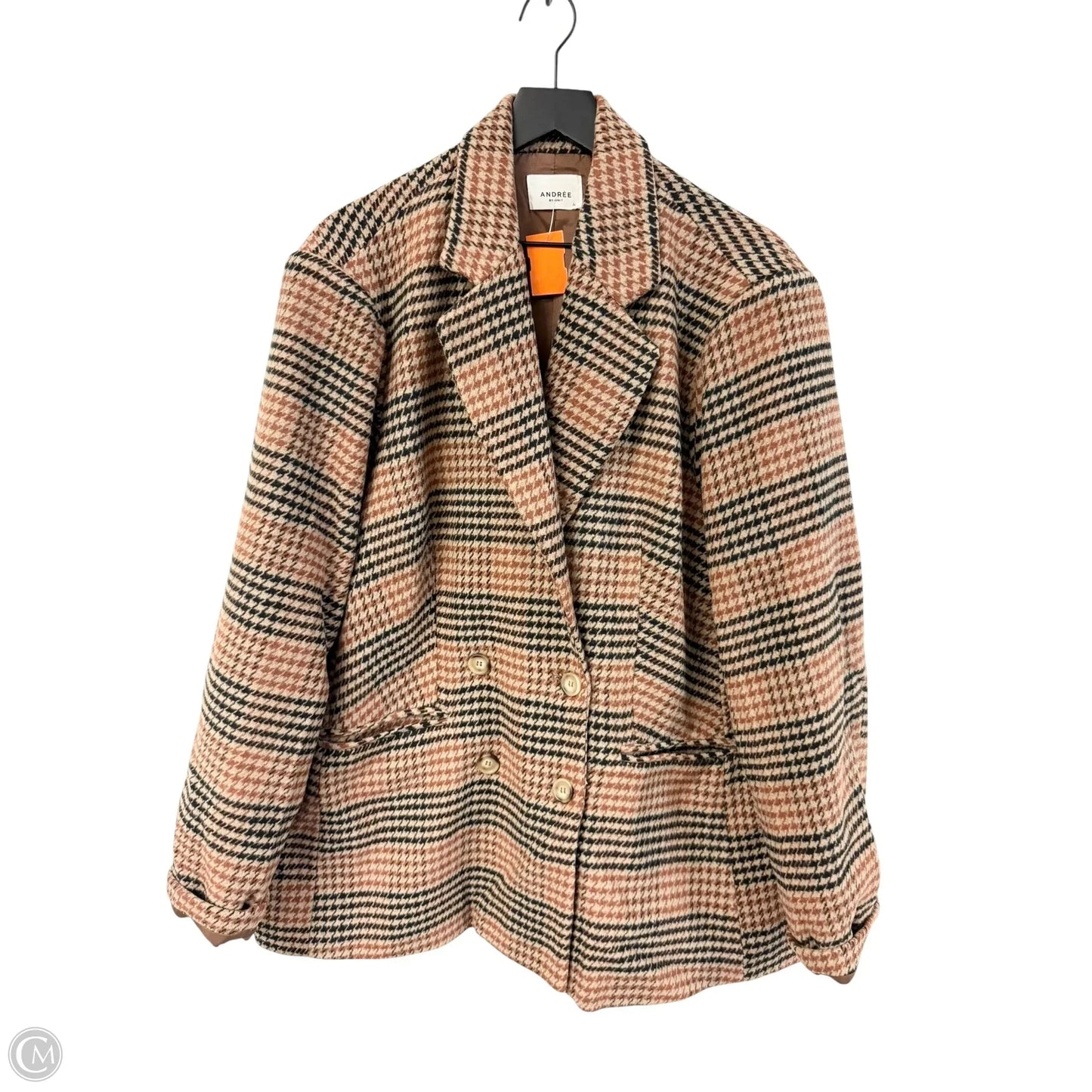 Blazer By Andree By Unit In Tan, Size: 1x