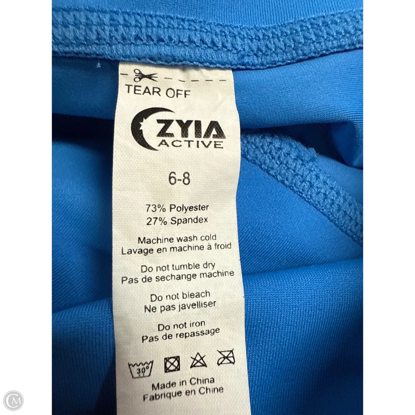 Athletic Leggings By Zyia In Blue, Size: S
