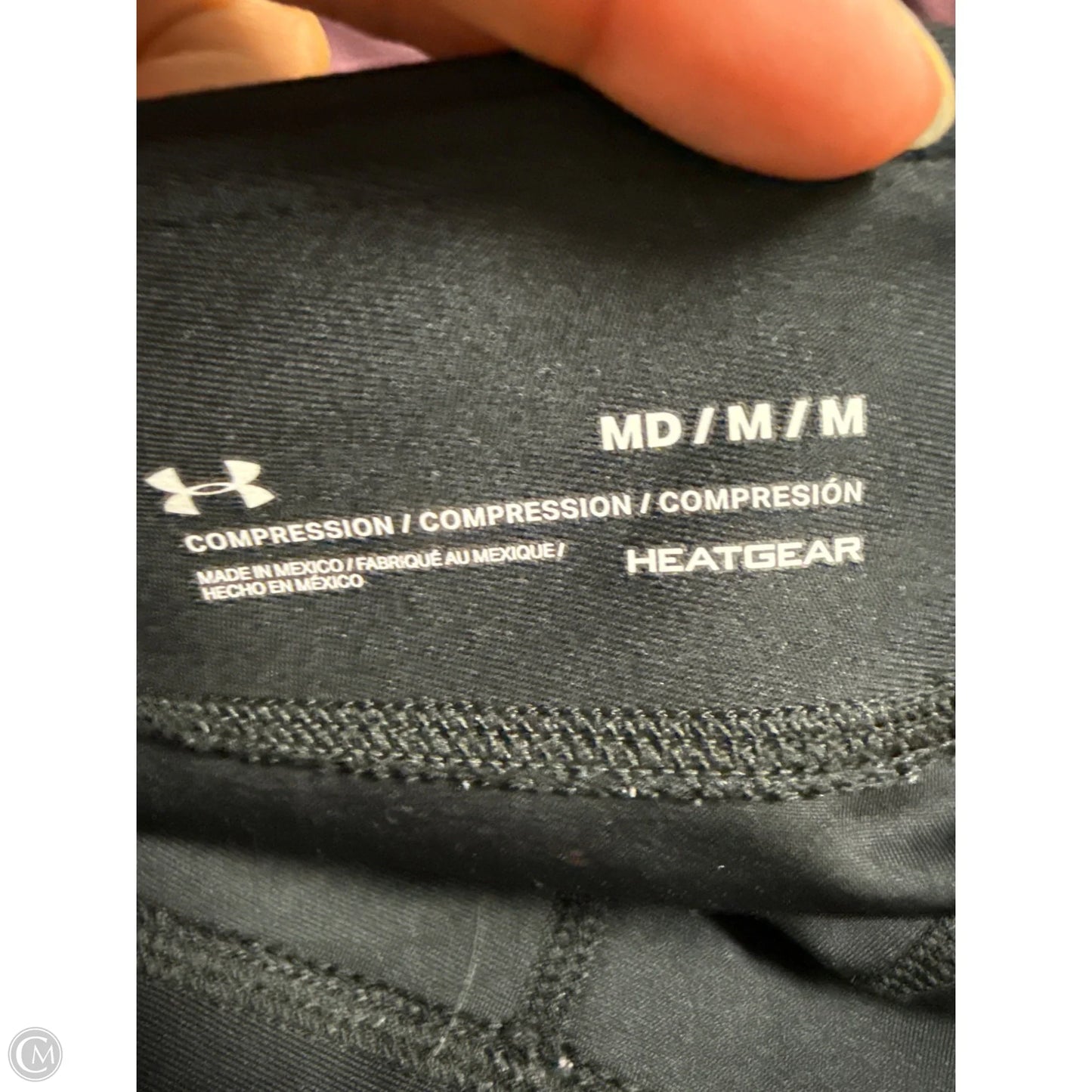 Athletic Leggings By Under Armour In Black, Size: M