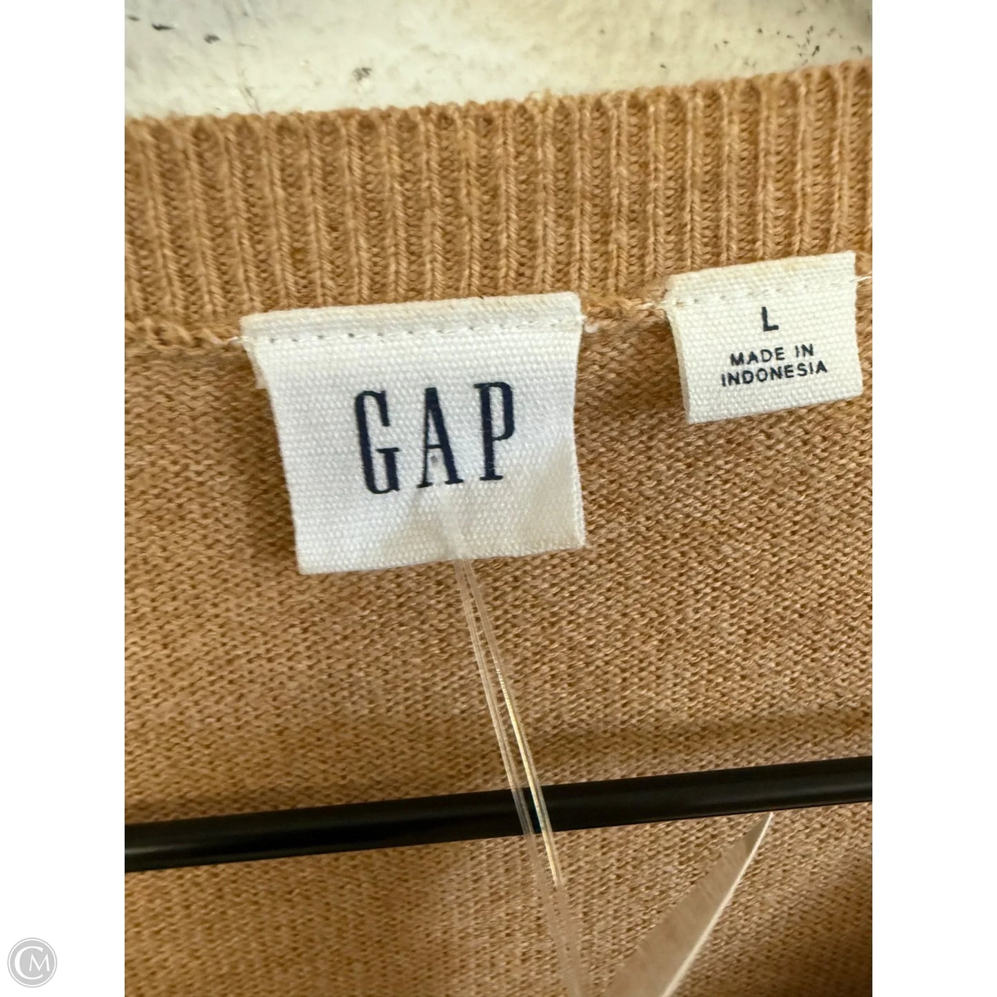 Cardigan By Gap In Tan, Size: L