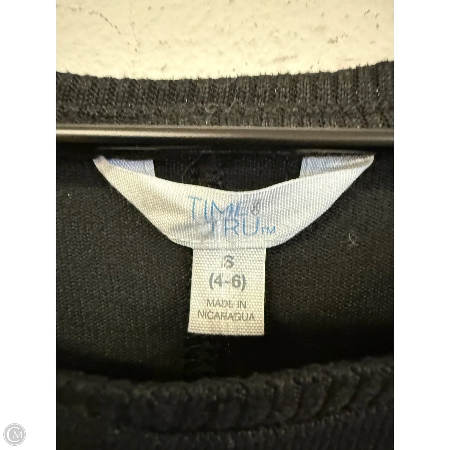 Sweater By Time And Tru In Black, Size: S