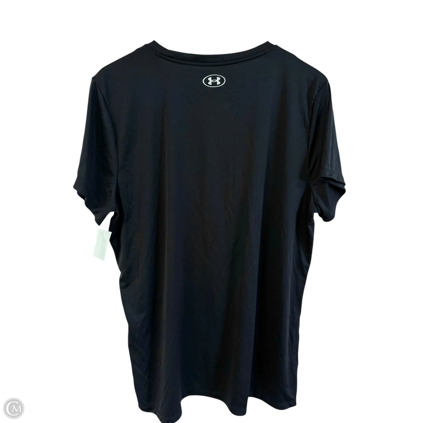 Athletic Top Short Sleeve By Under Armour In Black, Size: Xxl