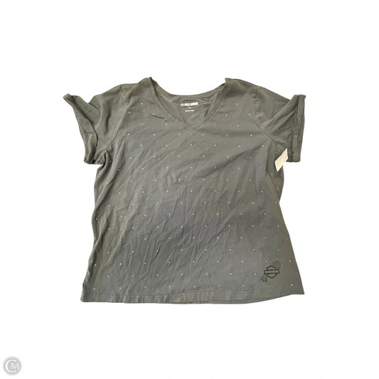 Top Short Sleeve Basic By Harley Davidson In Grey, Size: 2x