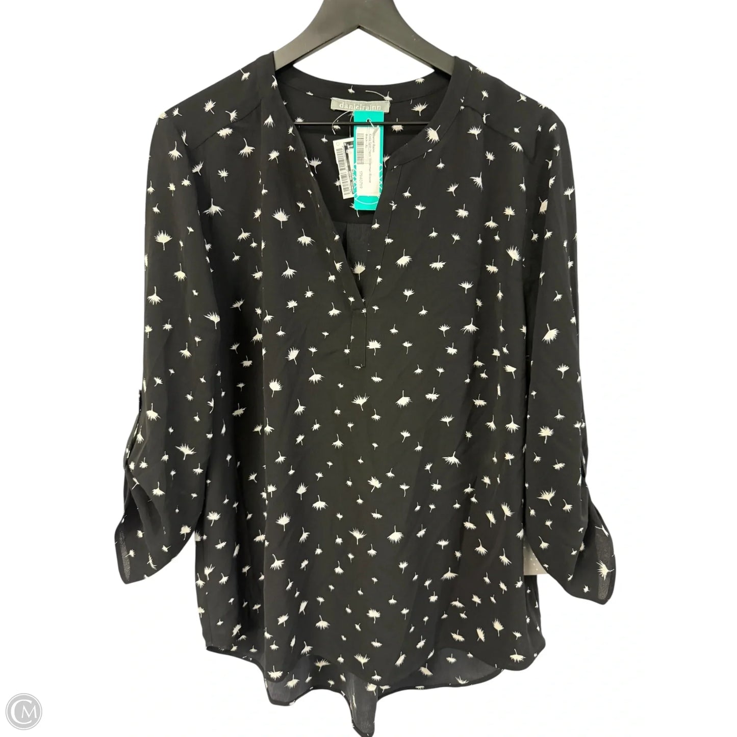 Top 3/4 Sleeve By Daniel Rainn In Black, Size: Xl