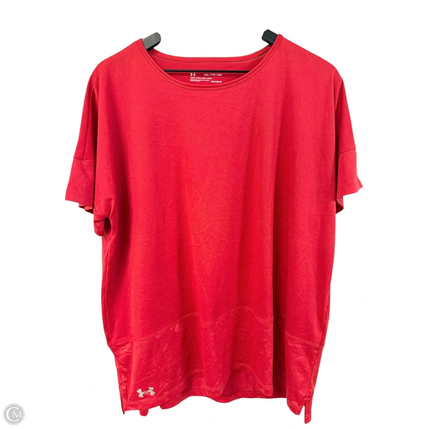 Athletic Top Short Sleeve By Under Armour In Red, Size: Xxl