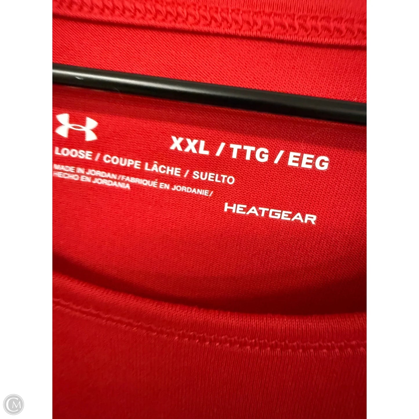 Athletic Top Short Sleeve By Under Armour In Red, Size: Xxl
