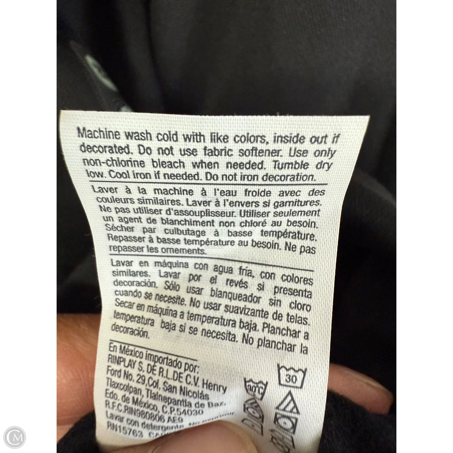 Sweatshirt Hoodie By Champion In Black, Size: 2x