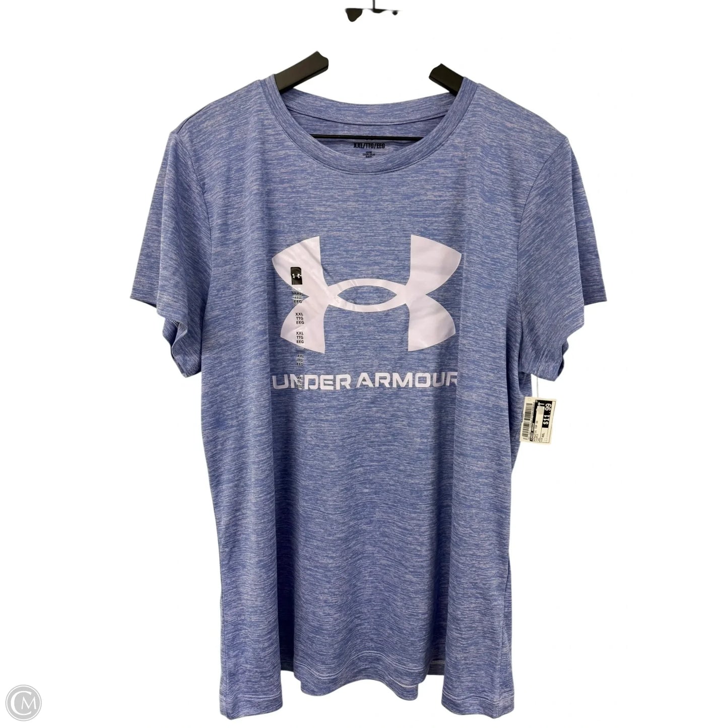 Athletic Top Short Sleeve By Under Armour In Purple, Size: Xxl