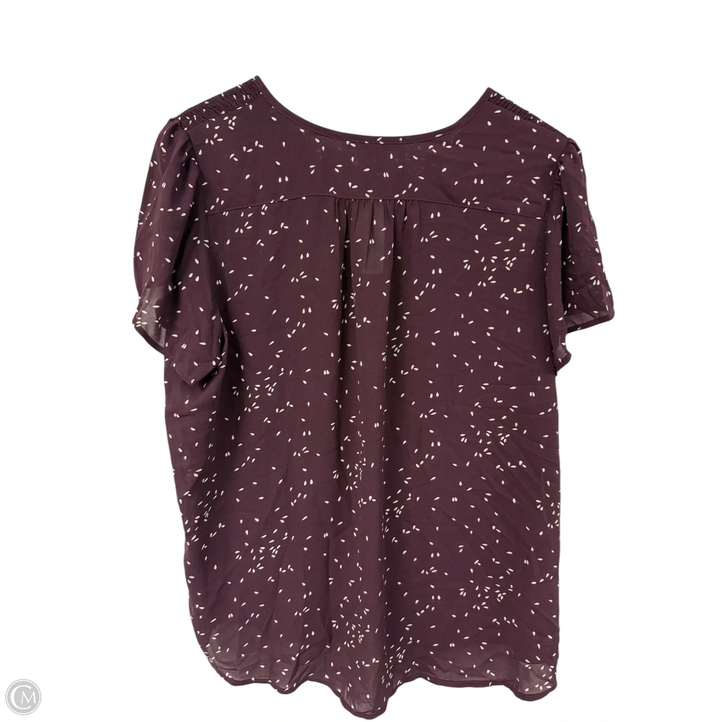 Top Short Sleeve By Clothes Mentor In Purple, Size: 1x