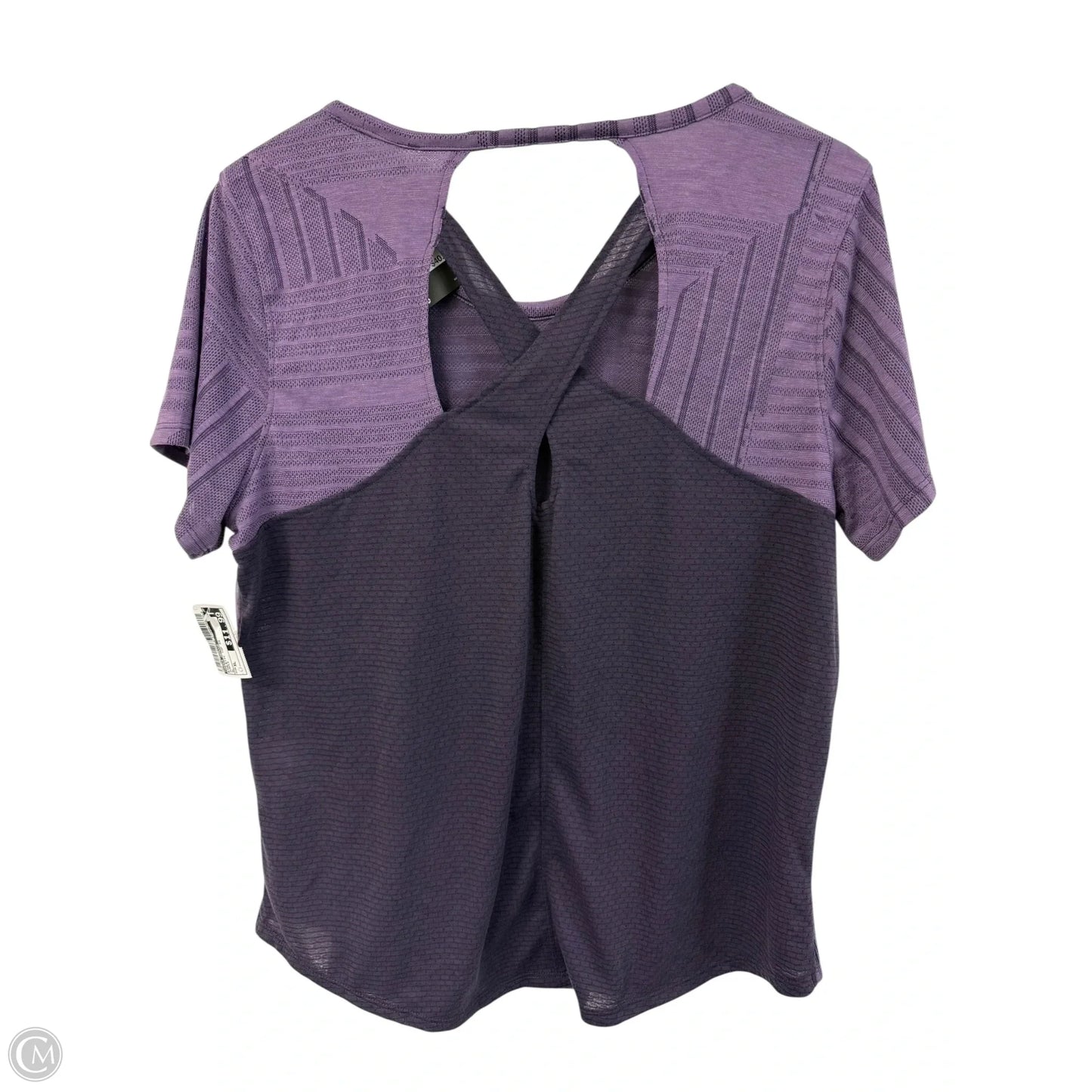 Athletic Top Short Sleeve By Under Armour In Purple, Size: Xl
