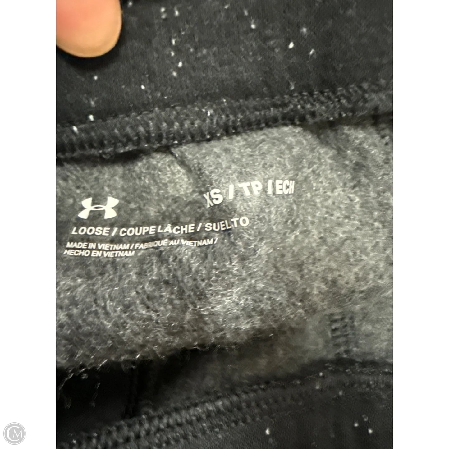 Athletic Pants By Under Armour In Black, Size: Xs