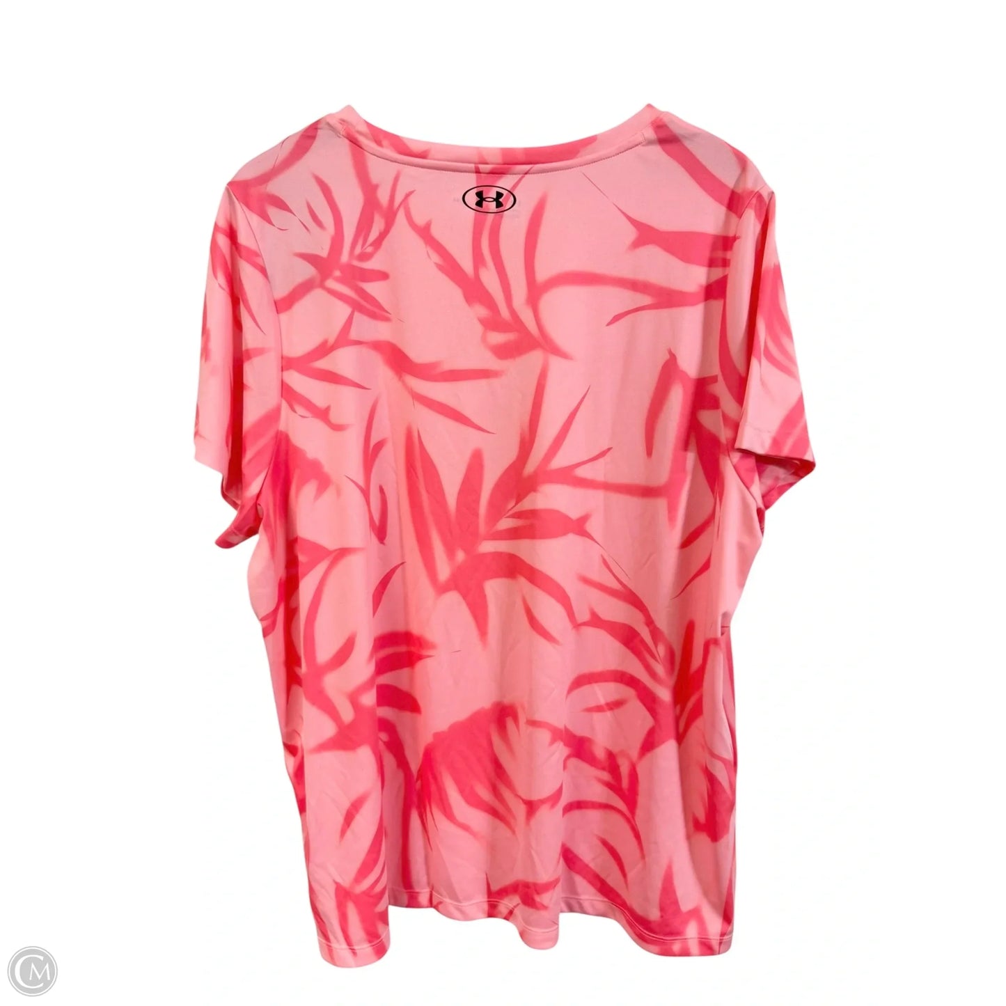 Athletic Top Short Sleeve By Under Armour In Pink, Size: 2x