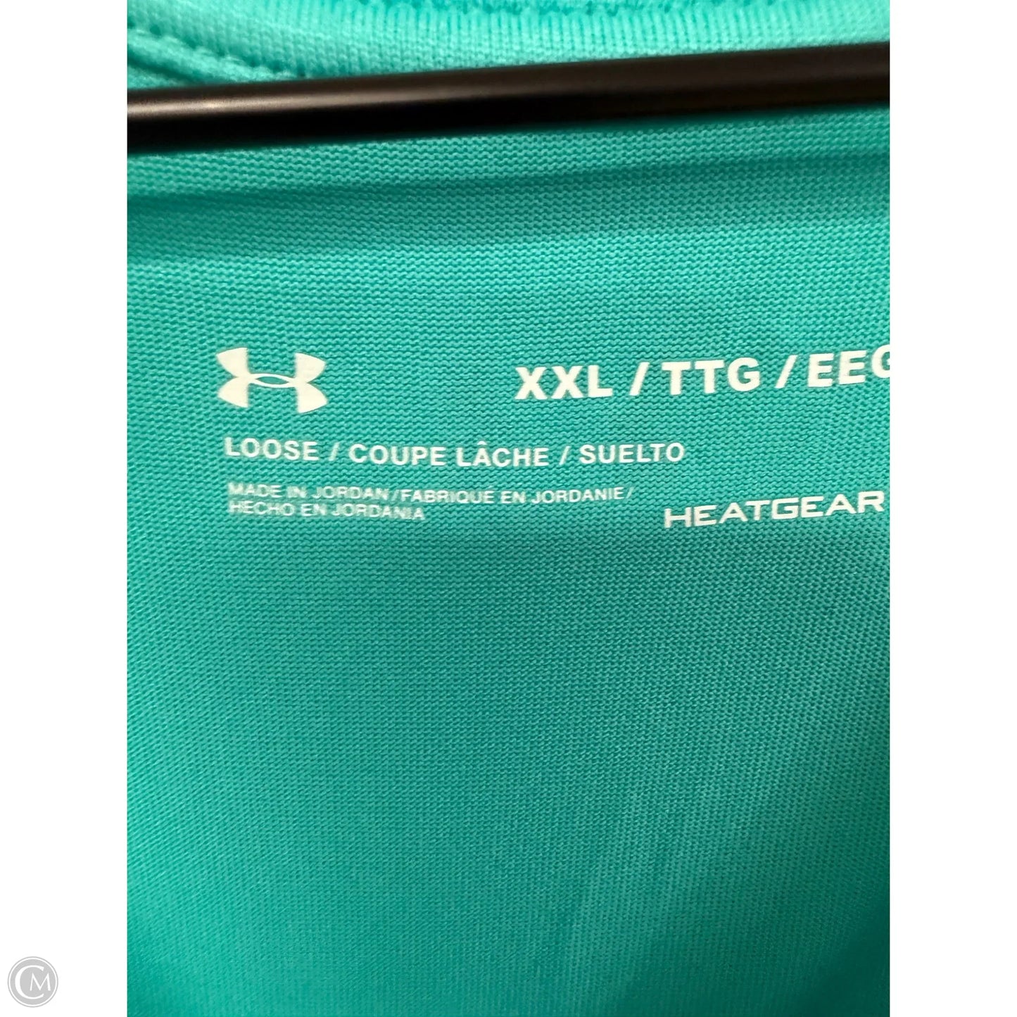 Athletic Top Short Sleeve By Under Armour In Blue, Size: Xxl