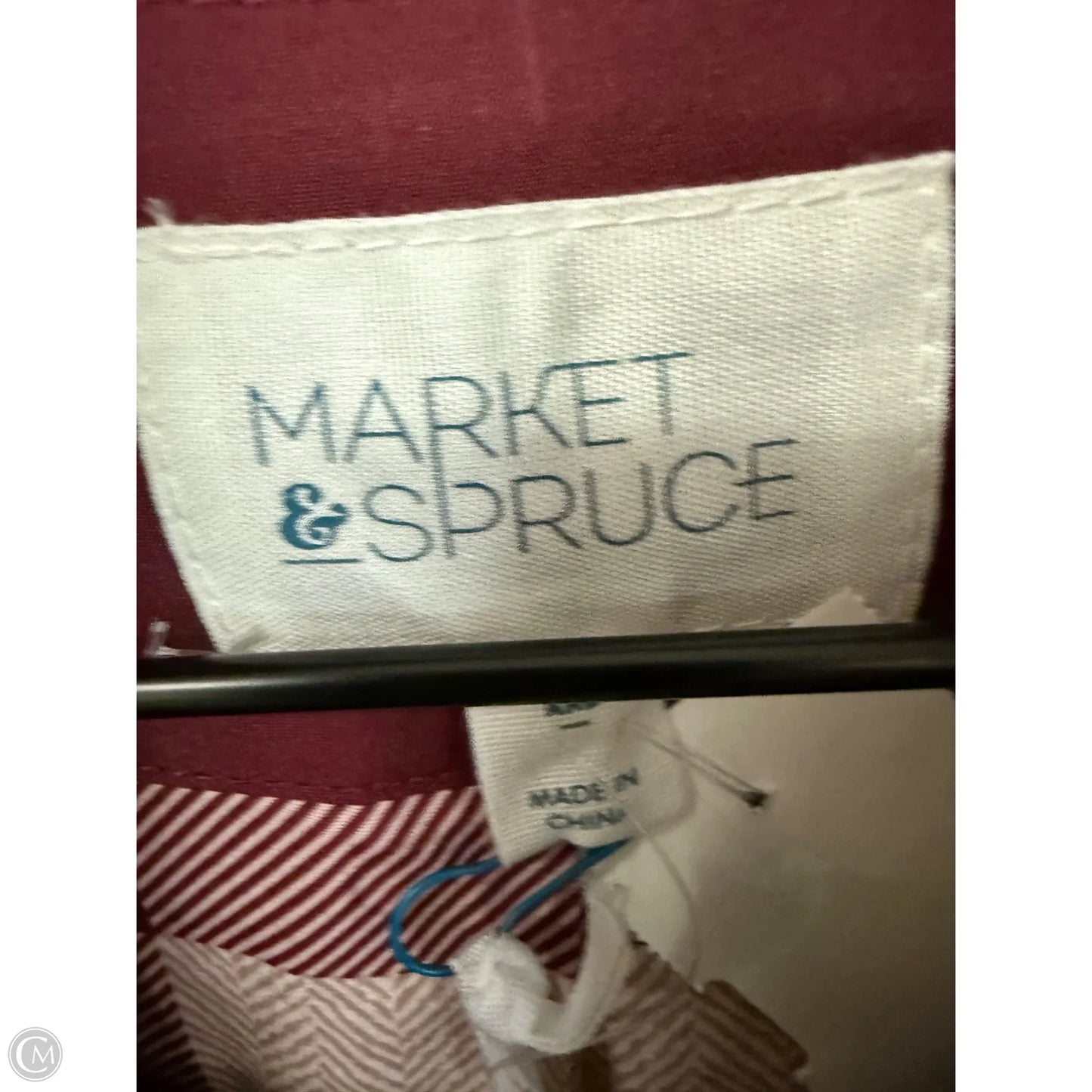 Vest Puffer & Quilted By Market & Spruce In Maroon, Size: Xxl