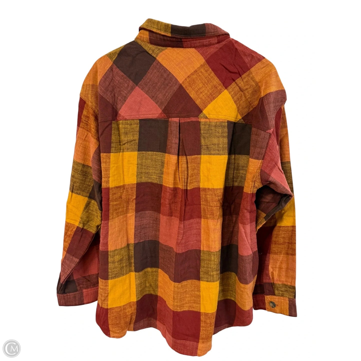 Blouse Long Sleeve By Maurices In Multi-colored, Size: Xxl
