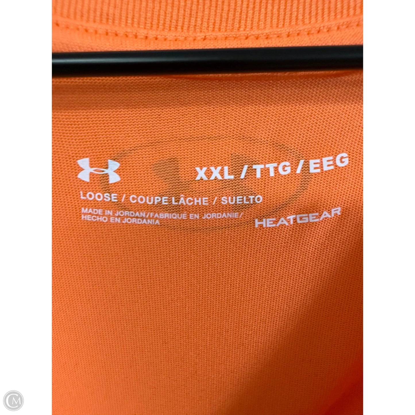 Athletic Top Short Sleeve By Under Armour In Orange, Size: Xxl
