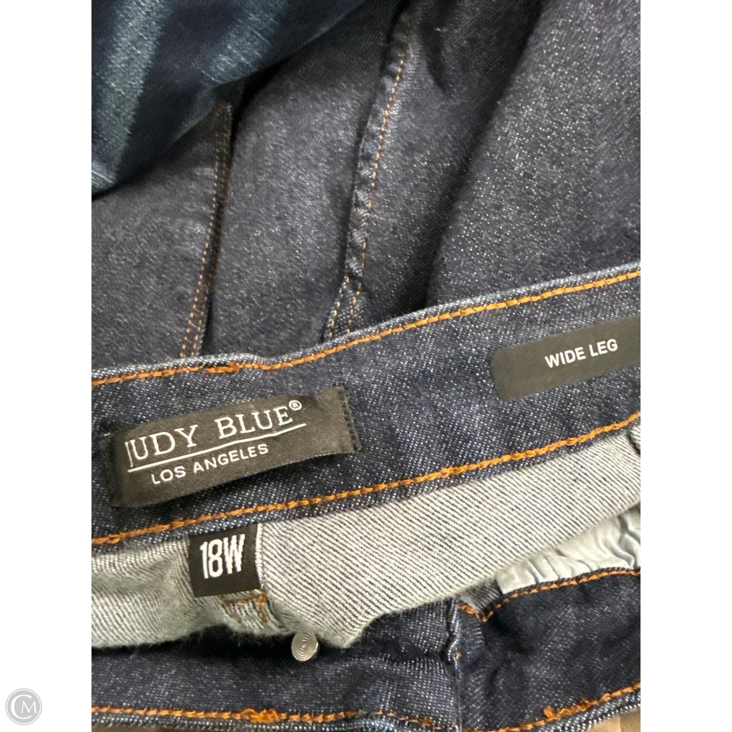Jeans Wide Leg By Judy Blue In Blue Denim, Size: 18