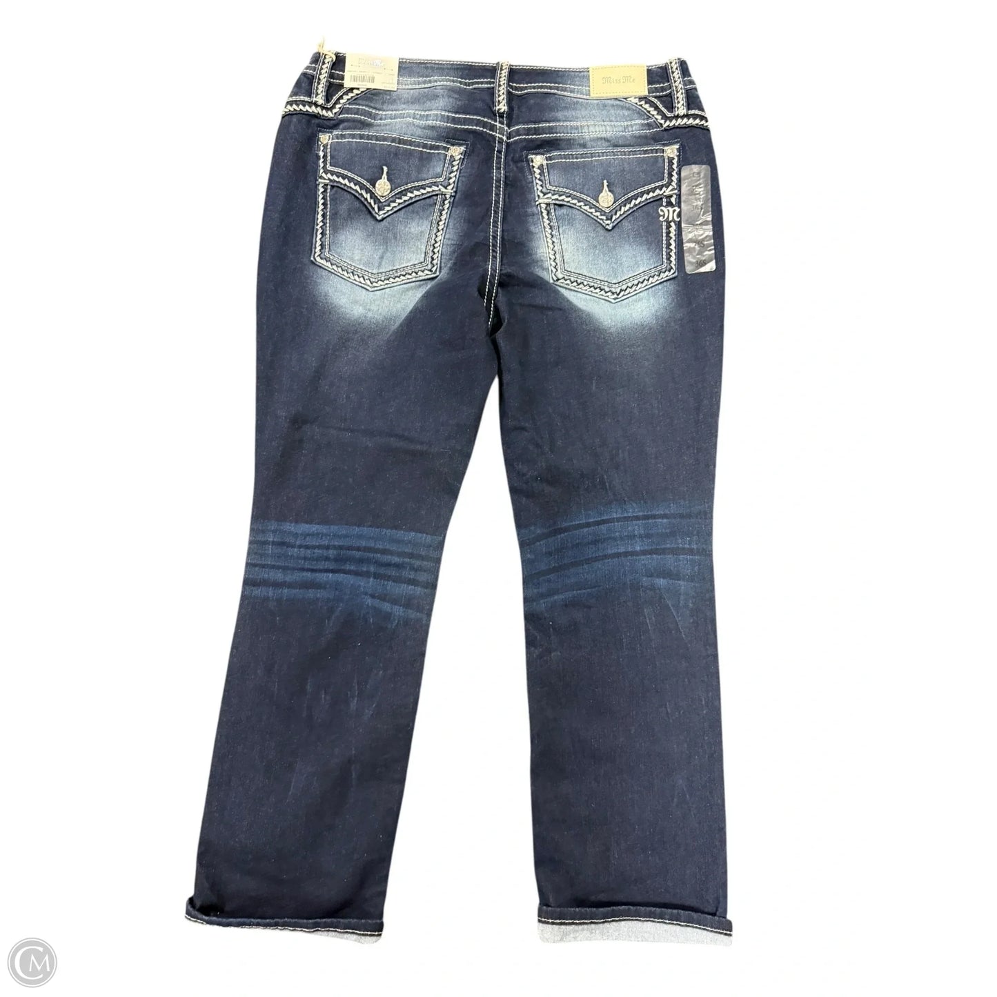 Jeans Straight By Miss Me In Blue Denim, Size: 20