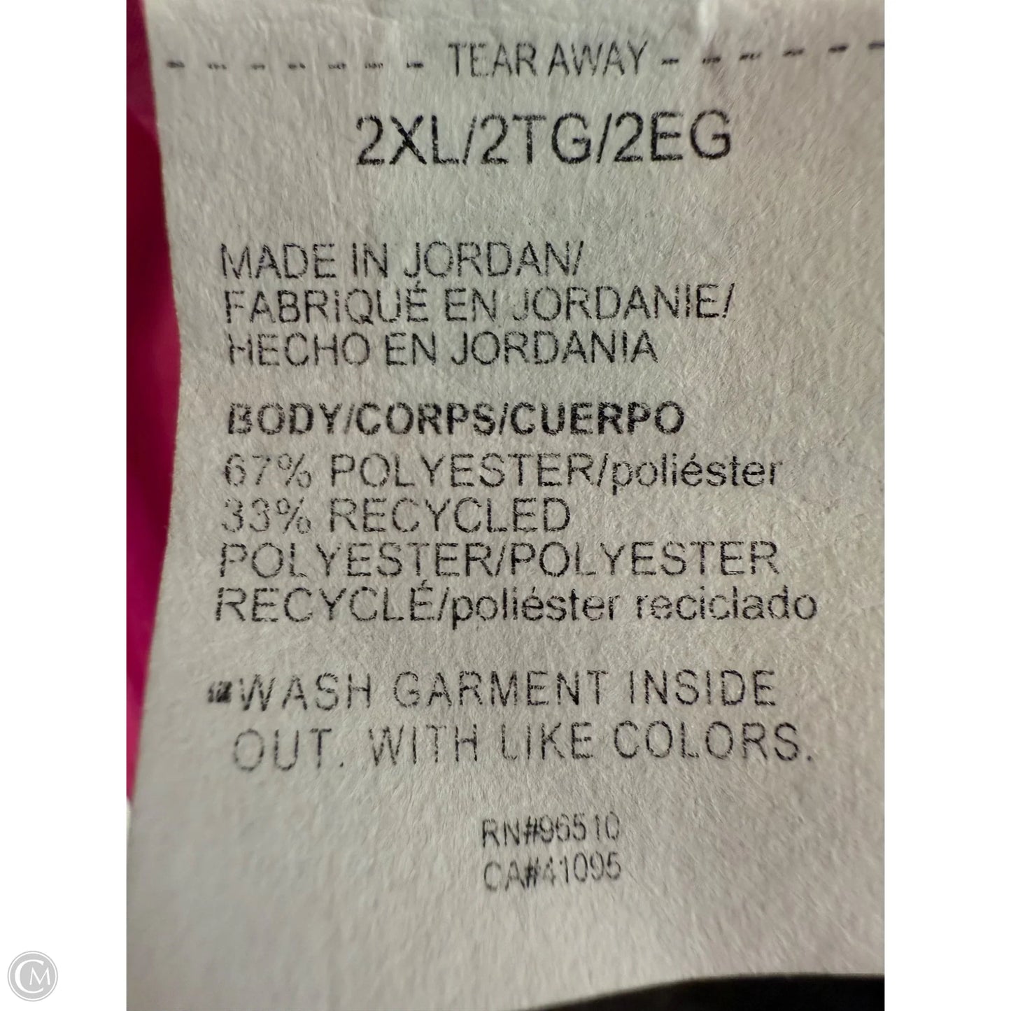 Athletic Top Short Sleeve By Under Armour In Pink, Size: 2x