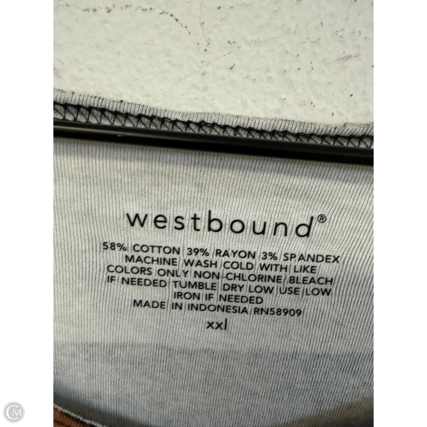 Top Long Sleeve By West Bound In Multi-colored, Size: Xxl