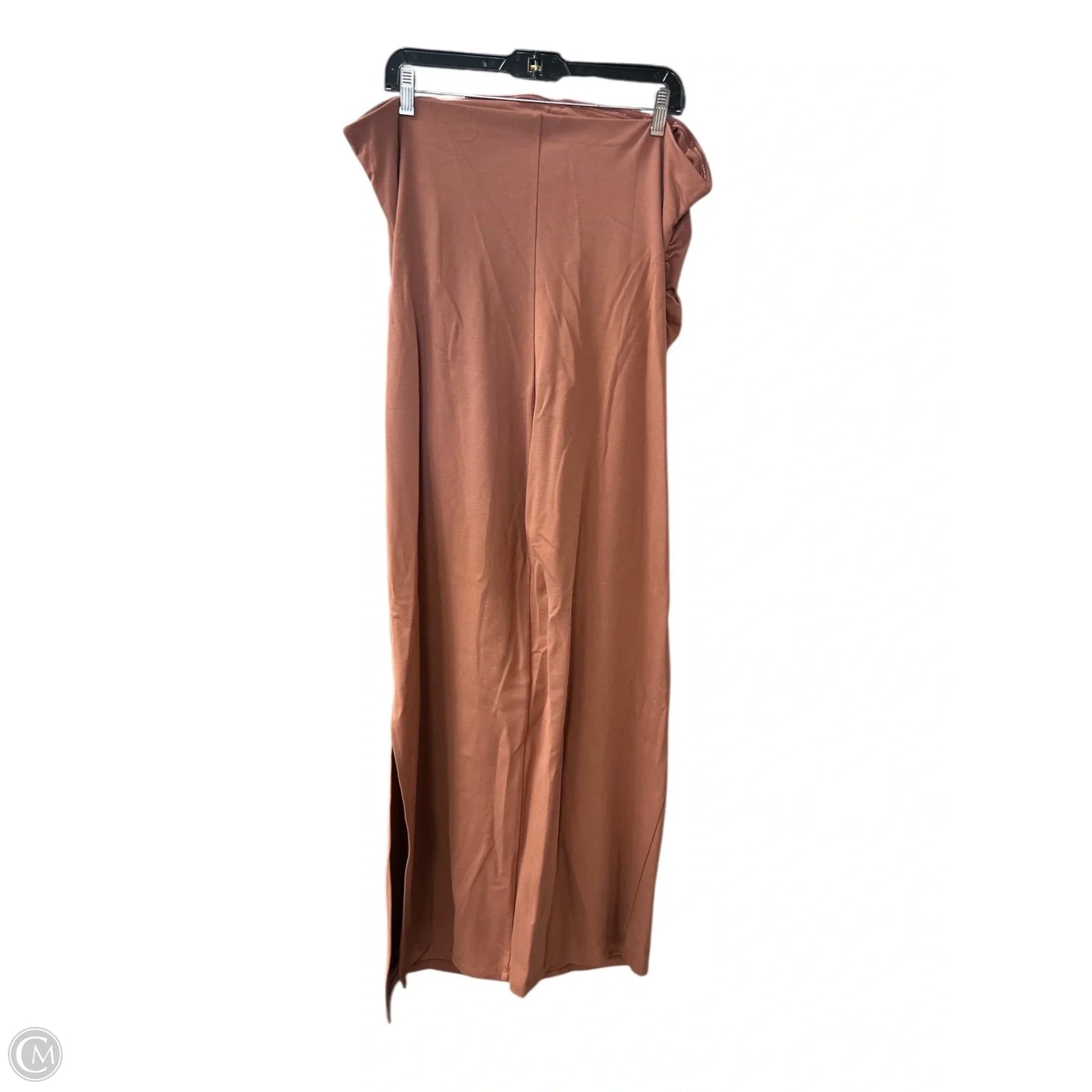 Dress Casual Midi By A New Day In Brown, Size: 1x