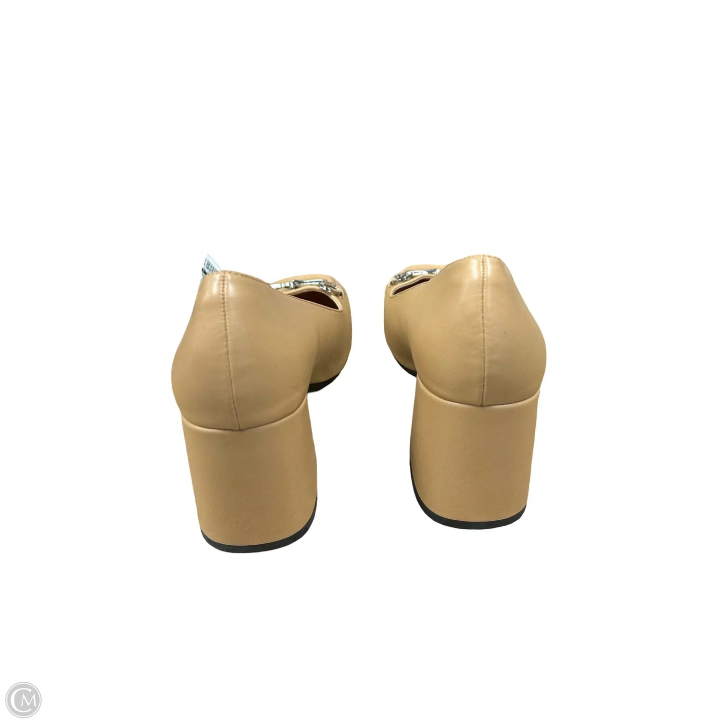 Shoes Heels Block By Clothes Mentor In Tan, Size: 8.5