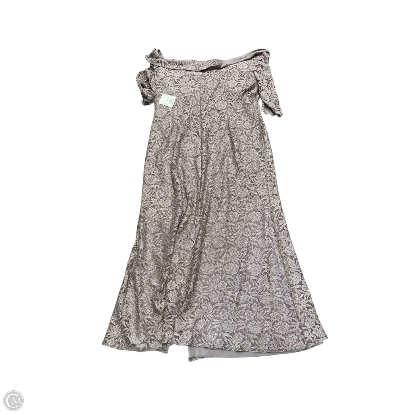 Dress Party Long By Oleg Cassini In Mauve, Size: 22