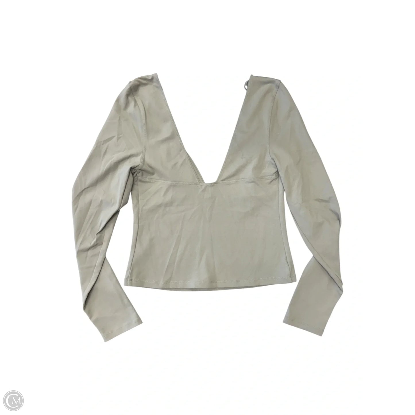 Top Long Sleeve Basic By Free People In Beige, Size: M