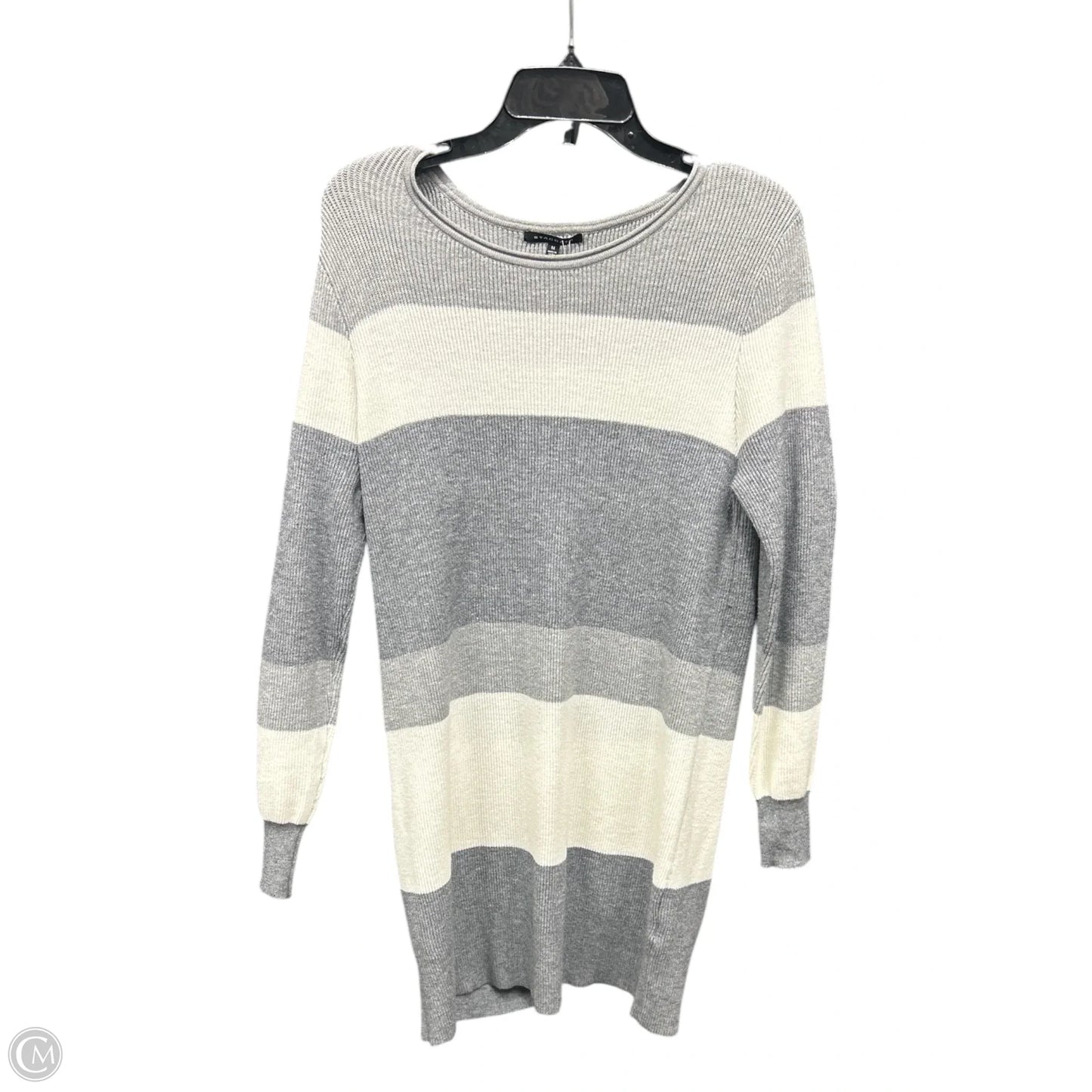 Dress Casual Short By Staccato In Grey & White, Size: M