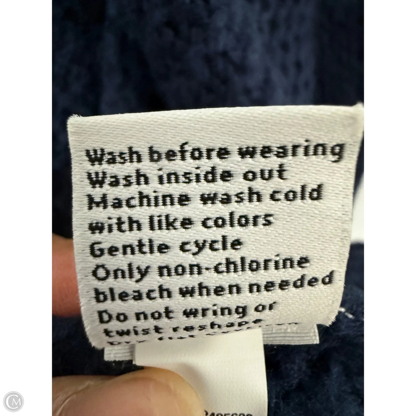 Sweater Cardigan By Nine West In Blue, Size: S